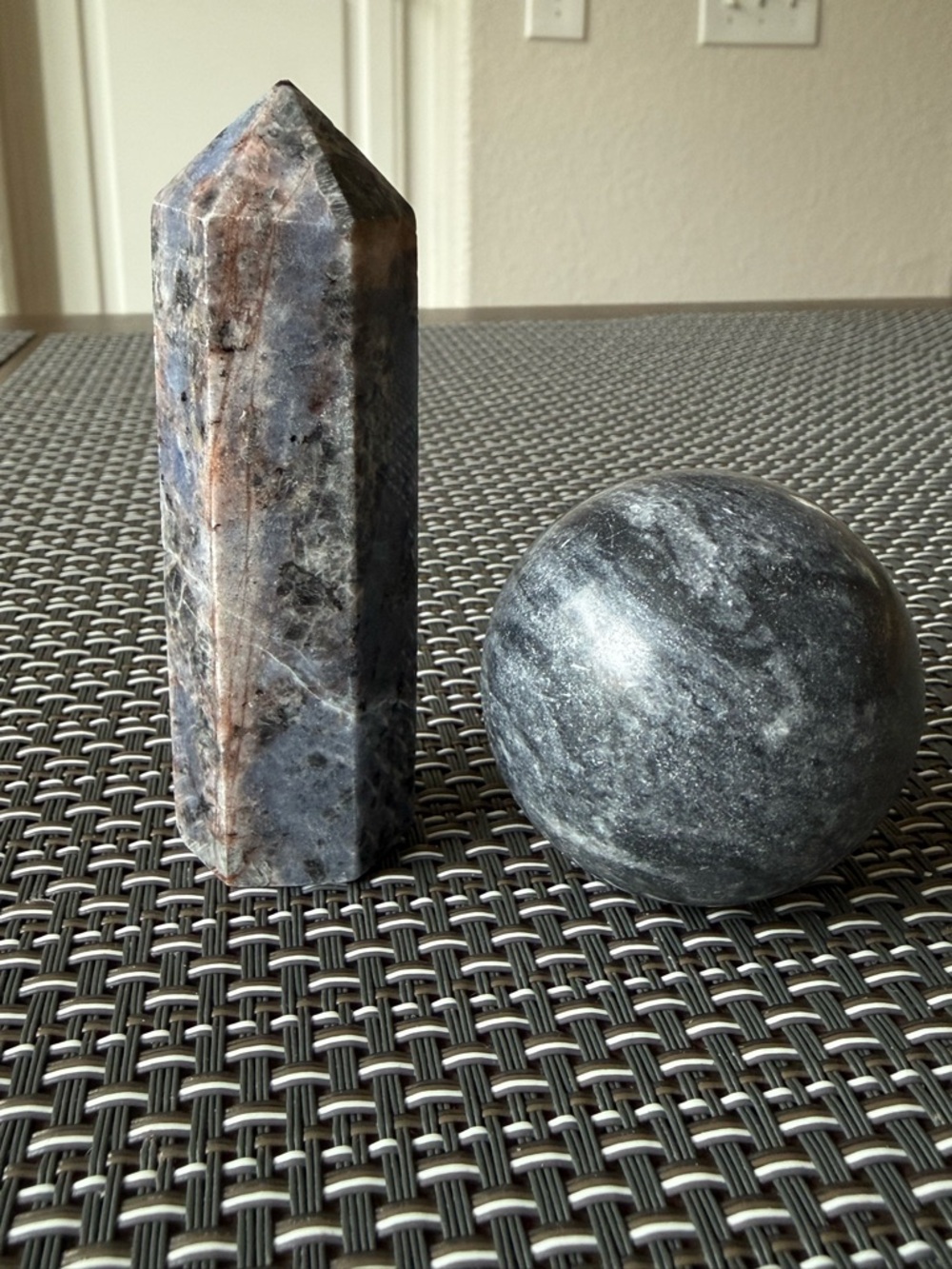 Natural Stone Healing Crystal Sphere and Tower Bundle - Please Read!